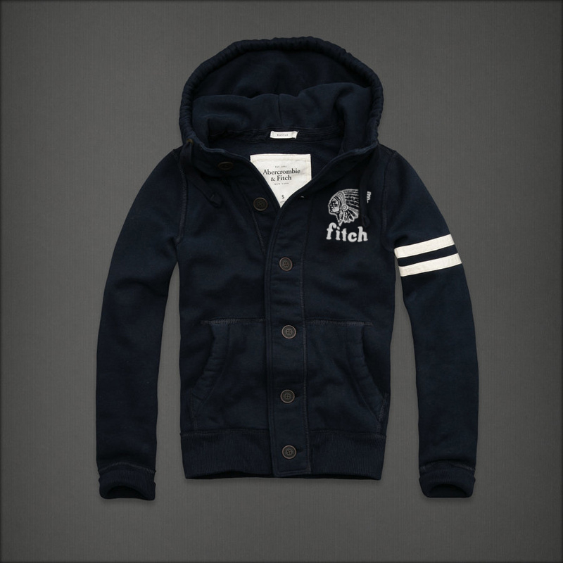 Abercrombie Fitch Hombres Con Botón Capucha AF6495